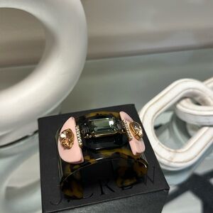 Beautiful J Crew Jewel Tortoiseshell Cuff Bracelet